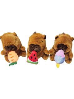 Kapibara plüss kulcstartó, kb. 11 cm, 3 féle