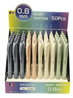 Zseléstoll, 0,8mm, S-311, pasztell tolltest