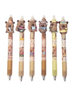   Kapibara radírozható toll, figurával, többféle változat