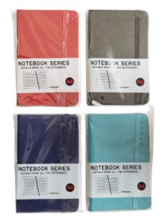   Színes keményfedeles notesz, napló A/6, vonalas, 80 lapos, többféle változat (5802-2)