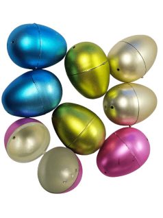 Tojások, műanyag, tölthető, 8 db/csomag, 5,5cm-es