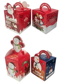 Karácsonyi ajándékdoboz, 8,5x9,5cm, 2 féle