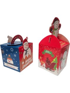 Karácsonyi ajándékdoboz, 8,5x9,5cm, 2 féle