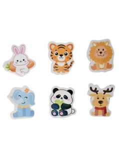 Radír állatkák, kb. 3x4 cm, 6 féle változat