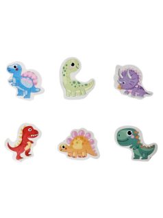 Radír dinoszauruszok, kb. 3x4 cm, 6 féle változat