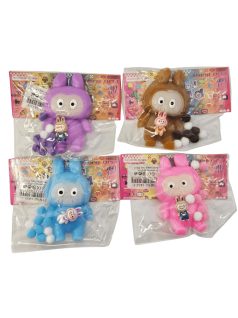 Labubu stresszlabda, squishy, mini labubu figurával