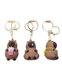   Kapibara kulcstartó pánttal, műanyag, kb. 5 cm, 6 féle (639010)