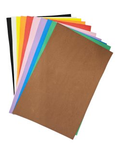 Dekorgumi csomag, A/4, 10 lap/cs, alap színek (653052)