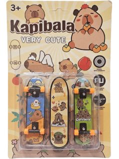   Kapibara mini gördeszka készlet (9x2,5cm), 3 db-os, többféle változat
