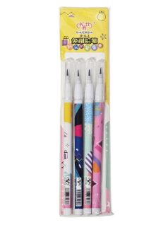   Tolóbetétes ceruza készlet, nonfiguratív mintájú (016-3), 4 db/szett