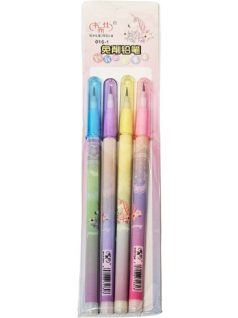 Tolóbetétes ceruza készlet, unikornis mintájú, 4 db/szett