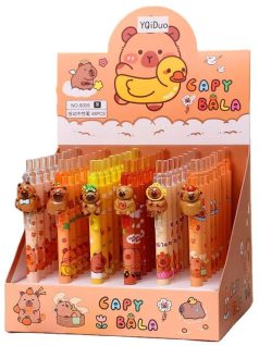 Kapibara golyóstoll, figurával, 6 féle változat