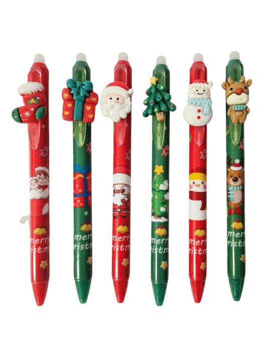 Karácsonyi zseléstoll, radírozható, 0,5mm, E-011, többféle változat