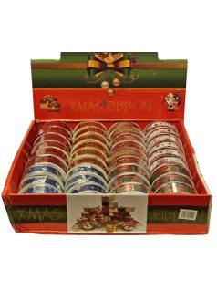 Szalag, karácsonyi mintás, 2cm széles, 6 féle