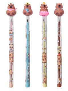 Kapibara tolóbetétes ceruza, 4 féle figurával