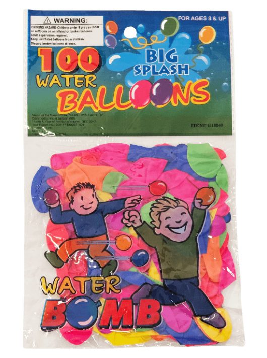 Vízibomba lufi, 100 db/csomag