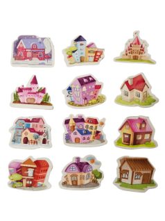 Házikós radírok, 1 db, többféle változat