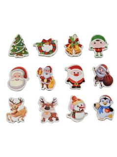 Karácsonyi radírok, 1 db, többféle változat