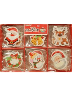 Karácsonyi radírok, 1 db, többféle változat
