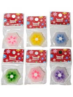 Karácsonyi radírok, hópehely, többféle változat