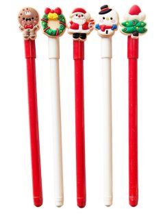   Zseléstoll, 5 féle karácsonyi formával, piros vagy fehér test