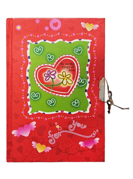 Love napló kulccsal, 13x19cm, vonalas