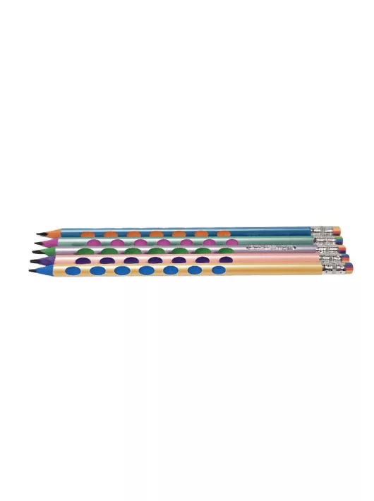 Grafitceruza 2B, radírral, ergonomikus, háromszög test (ZL448)