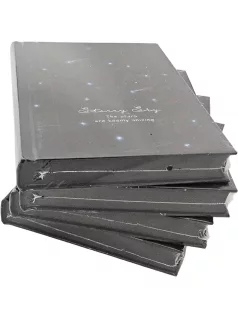   Hologrammos hatású notesz fekete lapokkal, 130x185mm, 128 lapos, 110g/m2