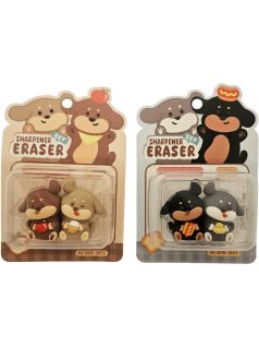 Kutyás radír és hegyező, 2 féle változat