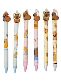   Kapibara radírozható toll, 0,5mm, figurával, többféle változat (361333)