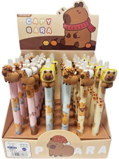   Kapibara radírozható toll, 0,5mm, figurával, többféle változat (361333)