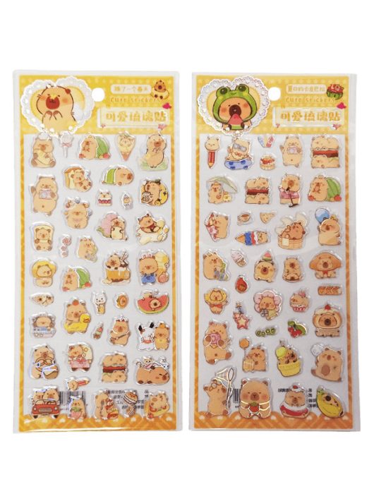 Kapibara matrica 8,5x17 cm, többféle változat