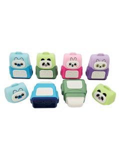   Állatmintás, táska formájú radír és hegyező, 4 féle változat