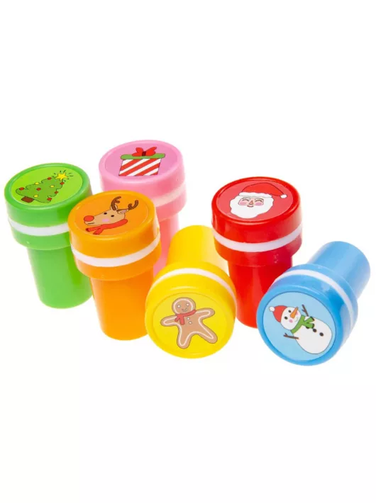 Karácsonyi nyomda, 6 féle, önfestékező, 1 db