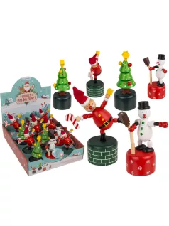 Karácsonyi fa mozgó figura, retro játék, többféle
