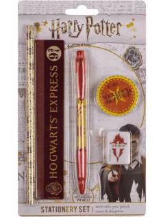   Harry Potter írószer szett 5 db-os, (toll, ceruza, radír, vonalzó, hegyező), Hogwarts Express