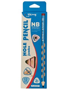   Grafitceruza HB, Yalong YL221317, vastag, ergonómikus, háromszög test, többféle változat