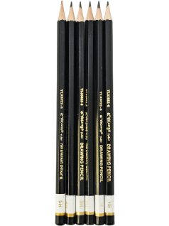   Grafitceruza készlet, 6 db-os, HB-5H, hatszögletű, Yalong YL83022-6