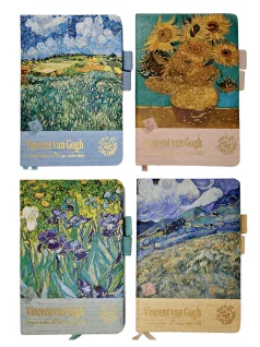   Van Gogh keményfedeles notesz, napló C/6, 10,5x16cm, vonalas, többféle változat (6500-27)
