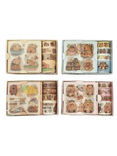   Kapibara matrica és washi-tape készlet, többféle változat