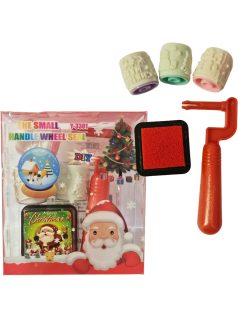 Karácsonyi rolleres nyomdakészlet tintapárnával, Y-3301