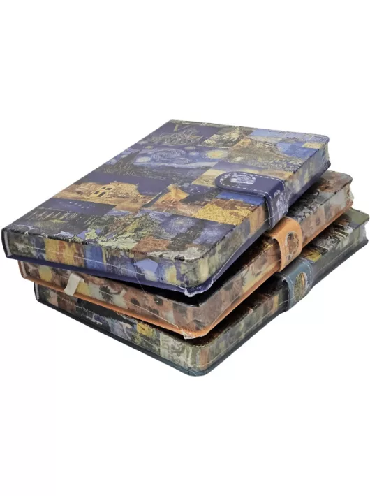 Van Gogh keményfedeles notesz, napló A/5, 224 oldal, mágneses, vonalas, többféle változat (9502-15)
