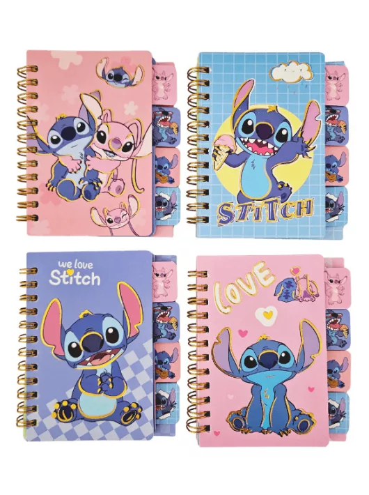 Stitch notesz, vonalas, 9,5x11,5cm, 4 féle