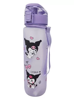 Kuromi kulacs, 1000ml, szívószálas