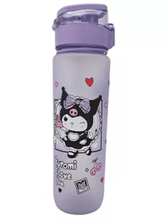 Kuromi kulacs, 1000ml, szívószálas