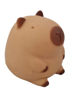 Kapibara stresszlabda 8x7cm-es, hálós tartóban