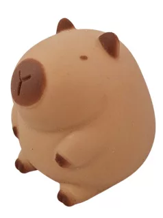 Kapibara stresszlabda 8x7cm-es, hálós tartóban