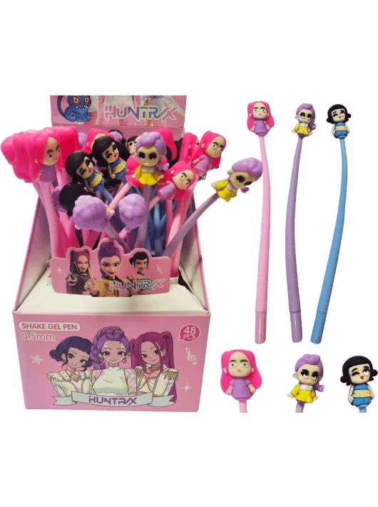 K-POP zseléstoll, figurával, 0,5mm, többféle változat