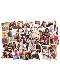 Stranger Things témájú matricacsomag, kb. 50 db/csomag