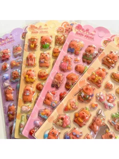 Kapibara matrica 9x17cm, pufi, többféle változat